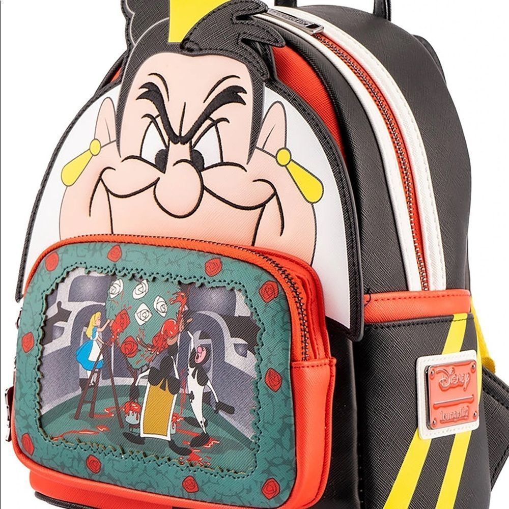 X Disney Villains Scene Queen of Hearts Mini Backpack NWT